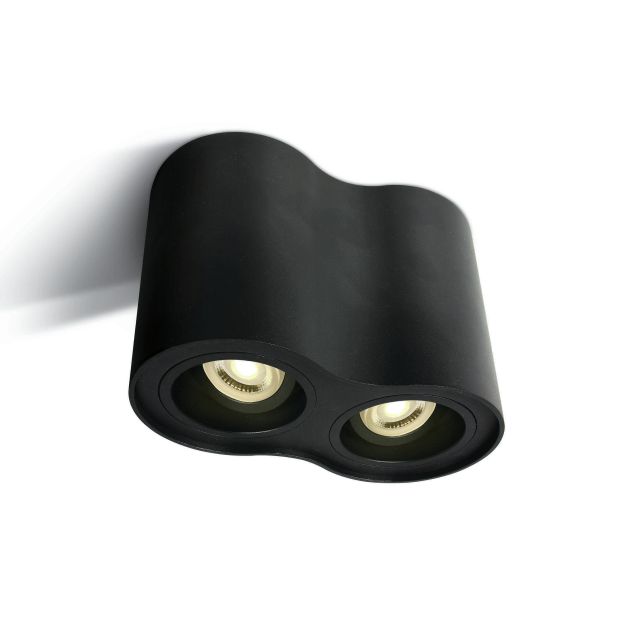 ONE Light GU10 Adjustable Cylinders - spot en saillie 2L - 17,8 x 9,6 x 12,5 cm - noir