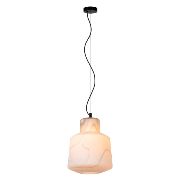 Lucide Alistair - lampe suspendue - Ø 30 x 172 cm - blanc