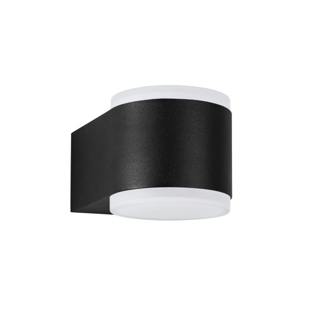 Nova Luce Nus - applique murale extérieure - 9 x 13,2 x 7,8 cm - 2 x 4W LED incl. - IP54 - noir