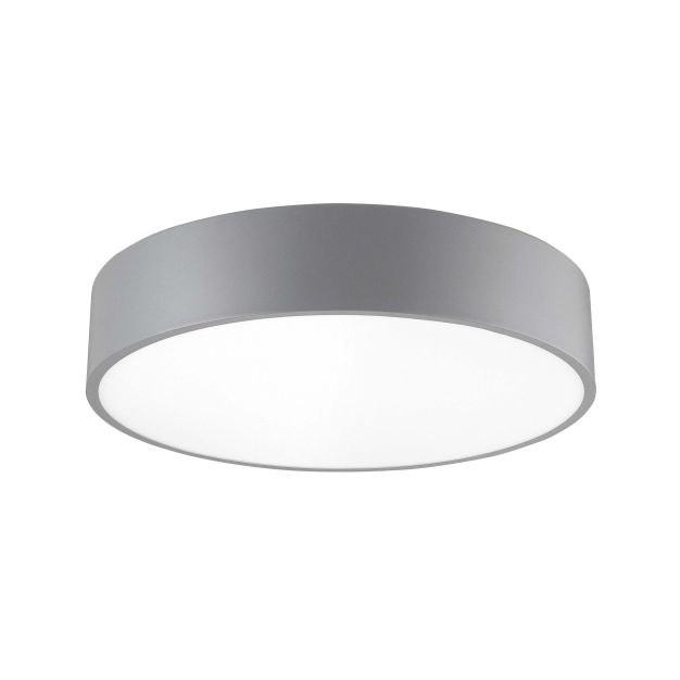 Nova Luce Roda - plafonnier - Ø 40 x 10 cm - 30W LED incl. - gris - couleur de lumière blanc chaud