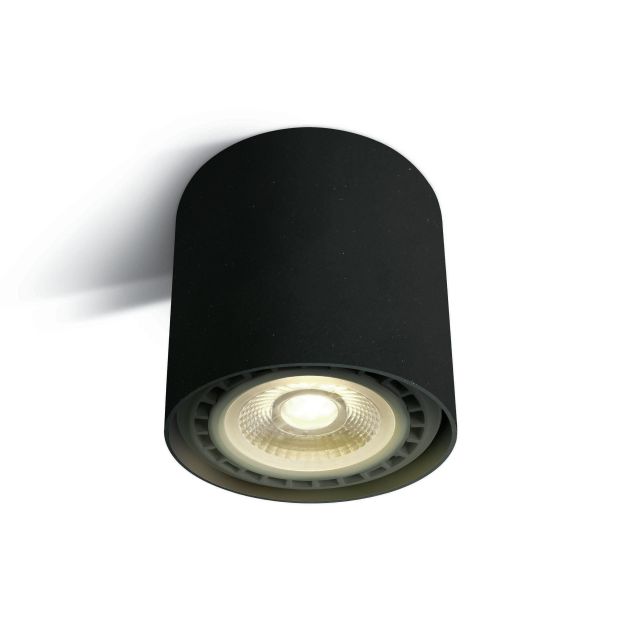 ONE Light R111 GU10 plafonniers - spot en saillie 1L - Ø 12 x 11,5 cm - noir