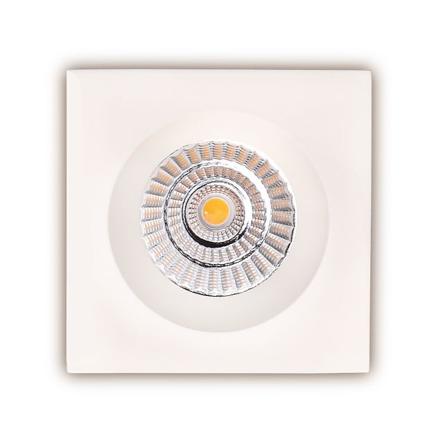 Maxlight Technical Spot H0064 - spot encastré 1L - 90 x 90 mm, Ø 76 mm taille d'encastrement - 7,5W LED incl. - blanc