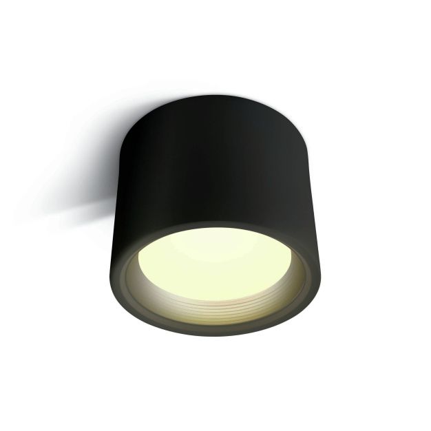 ONE Light SMD Cylinders - spot en saillie 1L - Ø 13 x 10 cm - 15W LED incl. - IP40 - noir