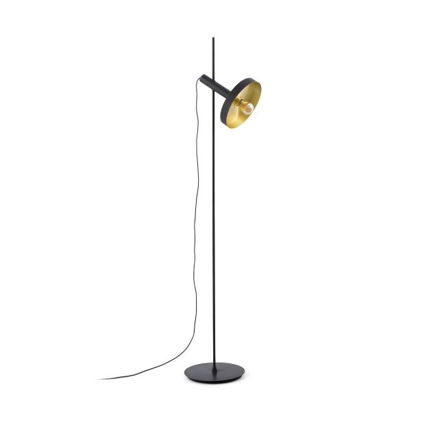 Faro Whiz - lampadaire - 164 cm - noir et or