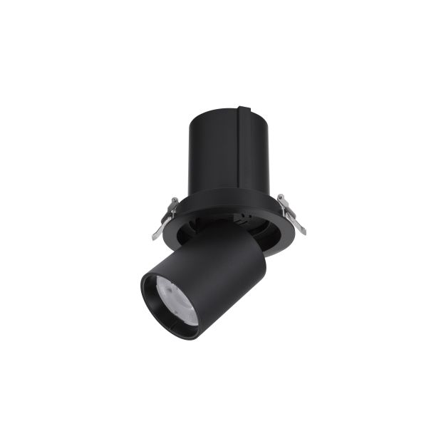 Nova Luce Naruto - spot à encastrer - Ø 115 mm taille d'encastrement - 20W LED incl. - noir - couleur de lumière blanc chaud