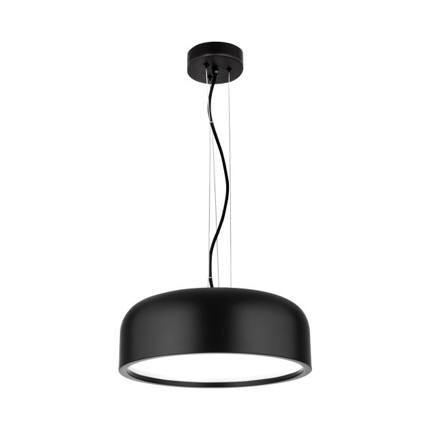 Nova Luce Perleto - lampe suspendue - Ø 35 x 133 cm - noir