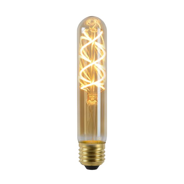 Lucide Ampoule LED Capteur crépusculaire - Ø 3 x 14 cm - E27 - 4W non-dimmable - 2200K - ambre