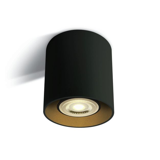 ONE Light GU10 Cylindres décoratifs - spot en saillie 1L - Ø 8 x 9,4 cm - noir