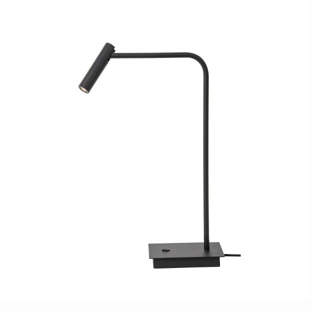 Nova Luce Sicily - lampe à poser avec interrupteur - 30 x 17 x 55 cm - 3W LED incl. - noir