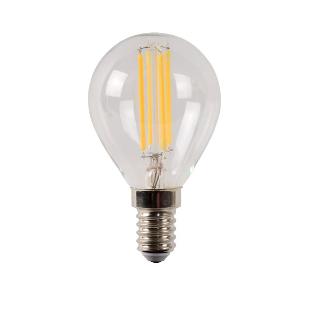 Lucide Ampoule à filament LED - Ø 4,5 x 7,7 cm - E14 - 4W dimmable - 2700K - transparent