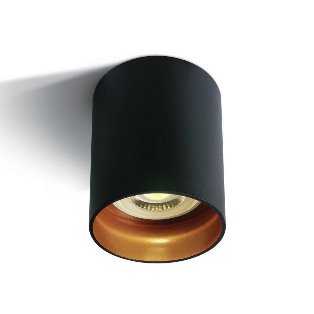 ONE Light GU10 Dark Light - spot en saillie 1L - Ø 6,8 x 9,5 cm - noir