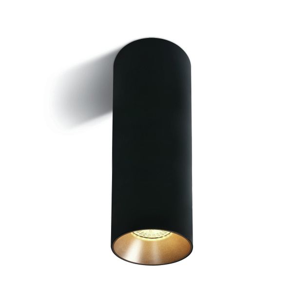 ONE Light Chill Out Cylinder GU10 - spot en saillie 1L - Ø 7,5 x 25 cm - noir