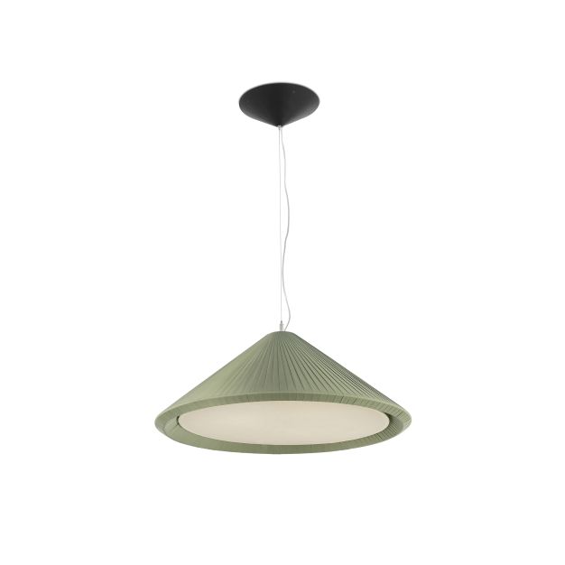 Faro Saigon-in - lampe suspendue - Ø 70 x 27,5 cm - vert olive