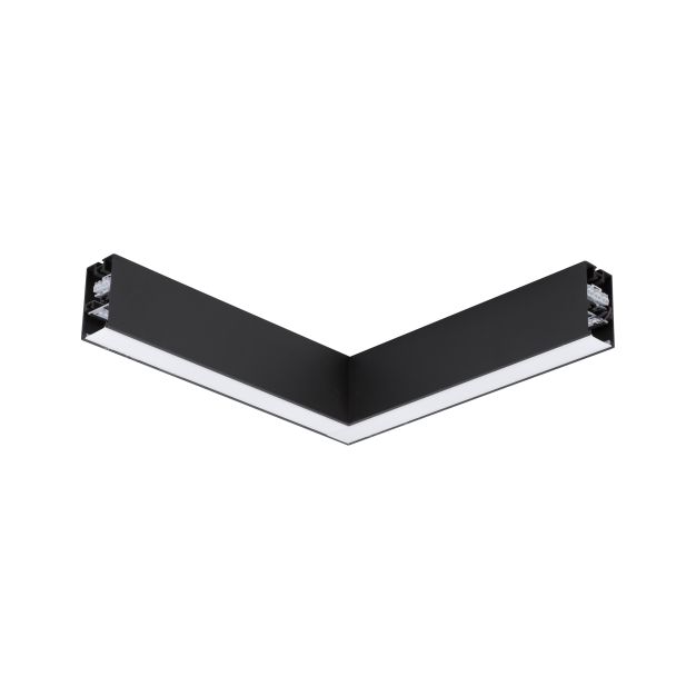 Nova Luce Dido - profilé lumineux linéaire - 34,5 x 3,8 x 7 cm - 20W LED incl. - noir - couleur de lumière blanc chaud