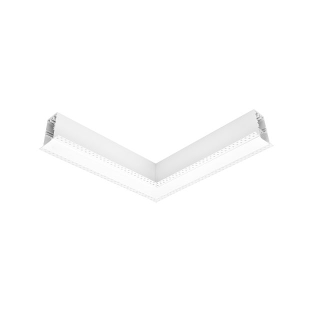 Nova Luce Gaga - profilé lumineux linéaire à encastrer - 34,5 x 3,8 x 7 cm - 20W LED incl. - blanc - couleur de lumière blanc chaud