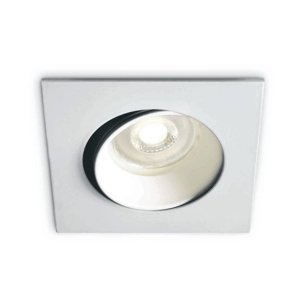 ONE Light Square Clip In - spot encastré - 84 x 84 mm, Ø 72 mm encastrable - aluminium