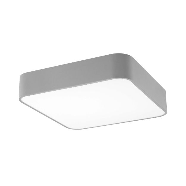 Nova Luce Forma - plafonnier - 50 x 50 x 11 cm - 49W LED incl. - couleur de lumière blanc chaud - gris