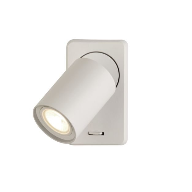 Projectlight Phoebe - spot mural apparent avec interrupteur - 12 x 7 x 11 cm - blanc