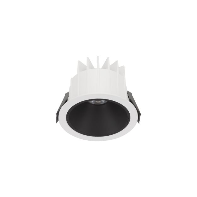 Nova Luce Brady - spot encastré - Ø 10 x 7,5 cm - Ø 90 mm encastré - 10W LED incl. - IP67- blanc avec noir