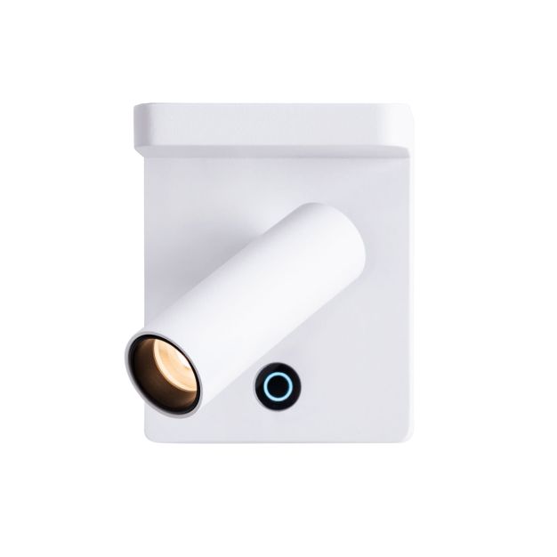 Maxlight Lofer - applique murale avec interrupteur - 9 x 7 x 11 cm - 7W LED incl. - blanc