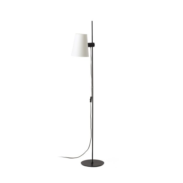 Faro Lupe - lampadaire - 150 cm - beige et noir