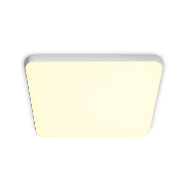 ONE Light Floating Square - plafonnier - 20 x 20 x 1 cm - 20W LED incl. - blanc - couleur de lumière blanc chaud