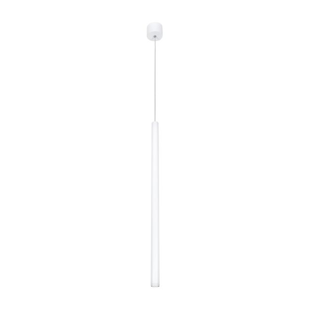 Nova Luce Ultrathin - lampe suspendue - Ø 2,5 x 150 cm - 3W LED incl. - blanc