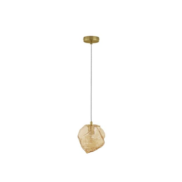 Nova Luce Odell - lampe suspendue - Ø18 x 120 cm - or