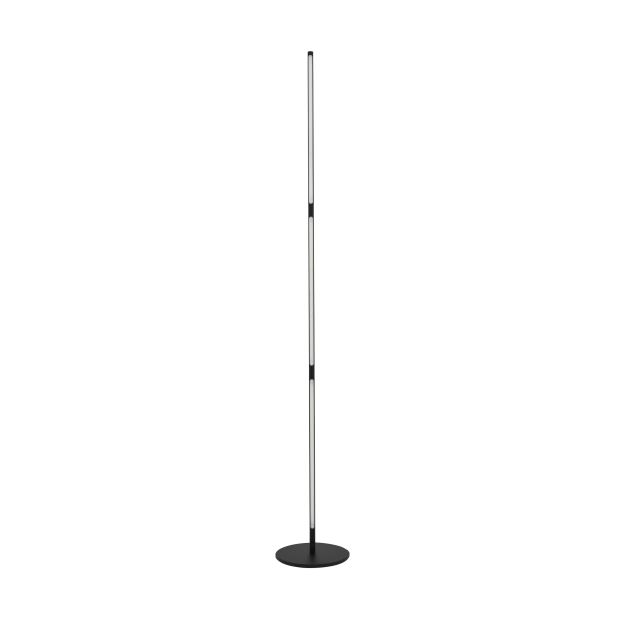 Nova Luce Handy - lampadaire - 171 cm - 25W LED incl. - noir sable