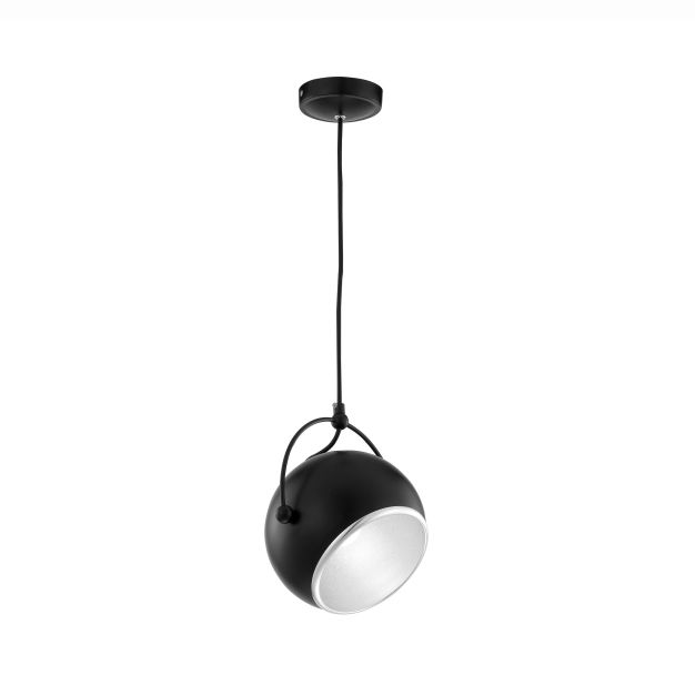 Nova Luce Degli - lampe suspendue - Ø 18 x 250 cm - noir