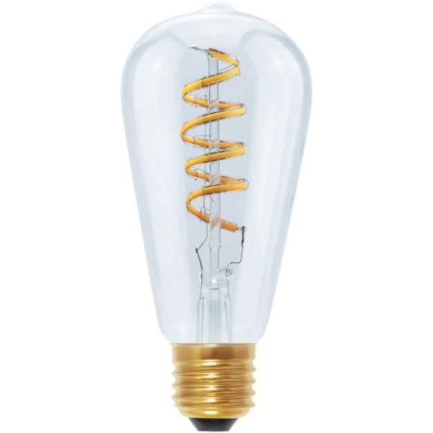 Segula ampoule LED - Ambient Line - dim to warm - Ø 6,5 x 14,5 cm - E27 - 6,2W dimmable - 2700K à 2000K - transparent