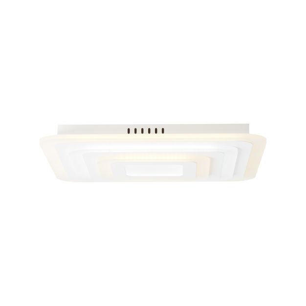 Brilliant Selenis - plafonnier avec télécommande - 50 x 50 x 7 cm - 40W LED dimmable incl - blanc mat