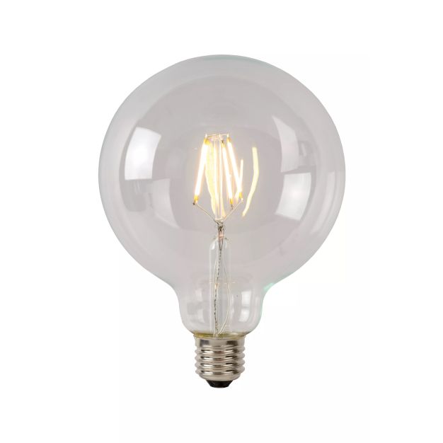 Lucide Lampe à incandescence LED classe B - Ø 9,5 x 13,8 cm - E27 - 7W dimmable - 2700K - transparent