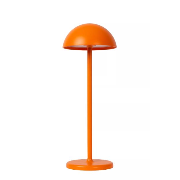 Lucide Joy - lampe de table rechargeable - Ø 12 x 32 cm - 1,5W dimmable LED incl - IP54 - orange