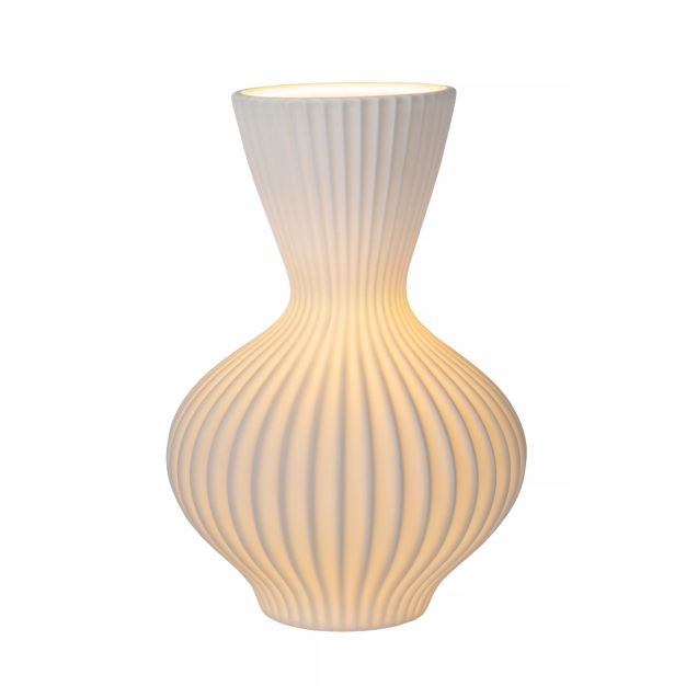 Lucide Momoro - lampe à poser - 19,7 x 29,4 cm - blanc