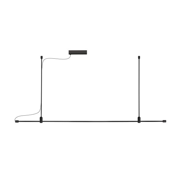 Nova Luce Grammi - système de rail magnétique - 150 x 120 cm - noir