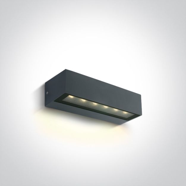 ONE Light Linear Outdoor - applique murale extérieure - 22,2 x 7 x 5 cm - 8W LED incl. - IP65 - anthracite