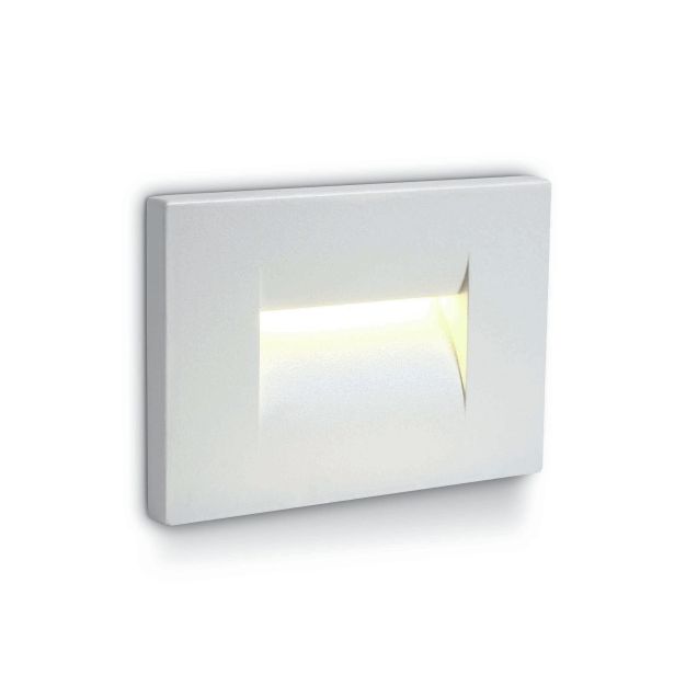 ONE Light Outdoor Dark Light Wall Recessed - applique murale encastrée - 10,7 x 6,5 x 7,5 cm - 3,6W LED incl - IP65 - blanc