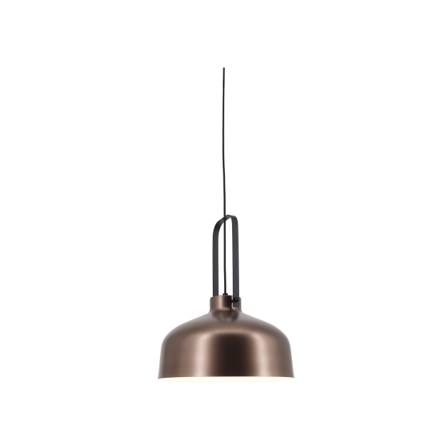 Artdelight Mendoza - lampe suspendue - Ø 37,5 x 176 cm - bronze et noir