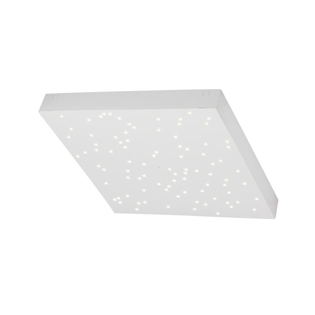 Nova Luce Cielo - plafonnier - 30 x 30 x 4 cm - 8W LED dimmable incl. - blanc