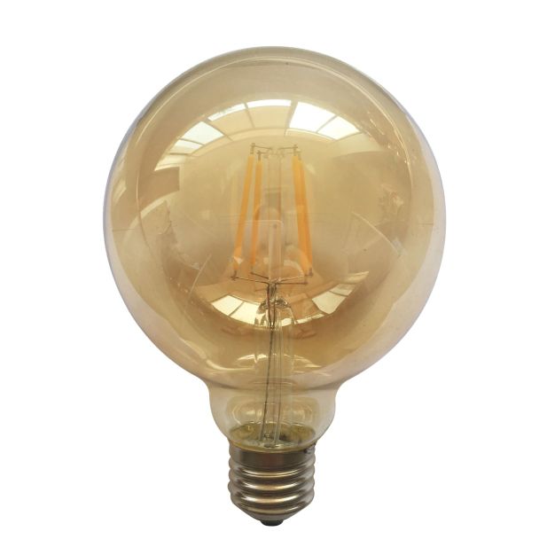 Ampoule LED filament - E27 - 6W non-dimmable - blanc chaud