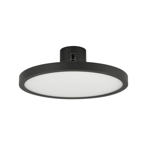 Nova Luce Libo - point lumineux système de rail magnétique - Ø 16 x 6 cm - 15W LED incl. - noir sable