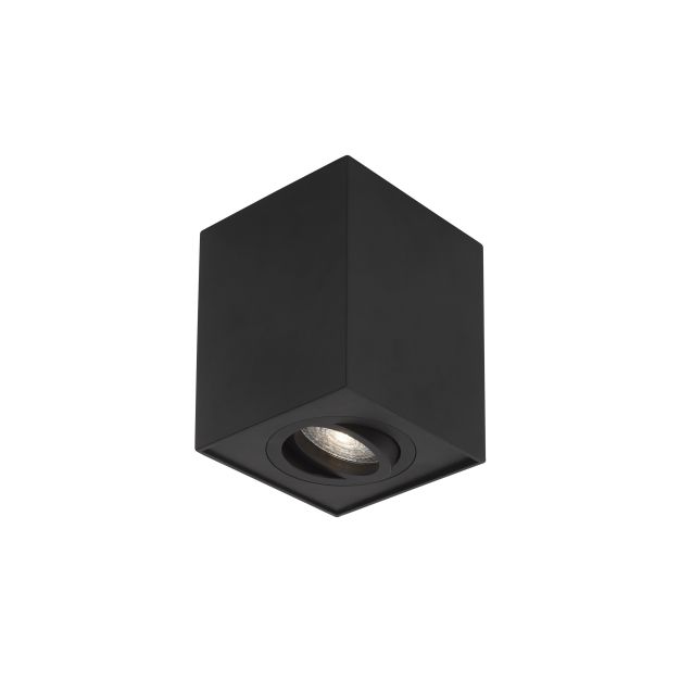 Nova Luce Rende - spot en saillie - 9,6 x 9,6 x 12,5 cm - noir