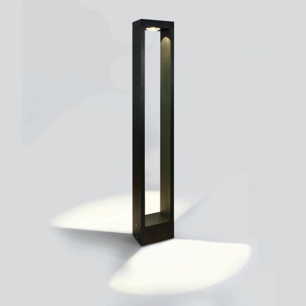 ONE Light LED Garden Path Lights - lampe de jardin - 12 x 8 x 80 cm - 10W LED incl. - IP65 - noir