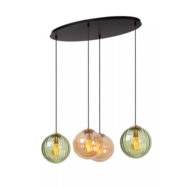 Lucide Monsaraz - lampe suspendue - 95 x 50 x 150 cm - multicolore