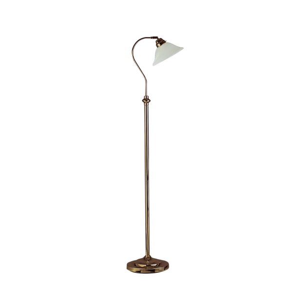 Searchlight Adjustable Floor - lampadaire - 140 cm - laiton antique