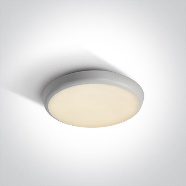 ONE Light Plafo - plafonnier - Ø 25 x 5 cm - 12W LED incl - IP54 - blanc