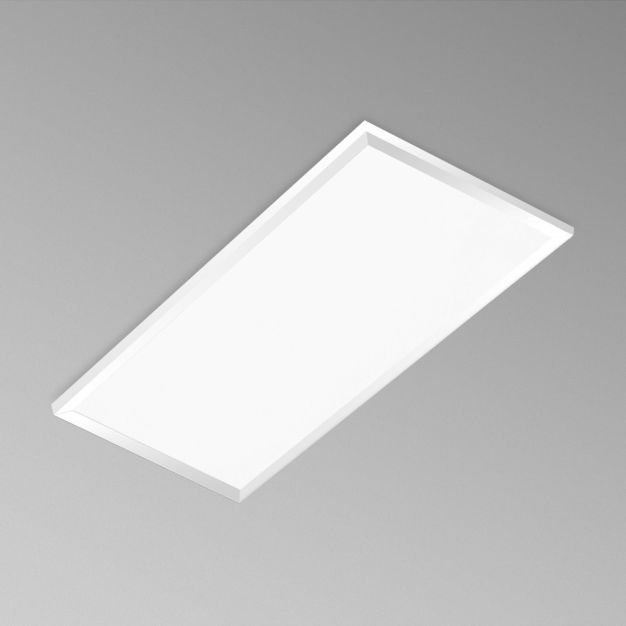 Century Italia Quadro - plafonnier encastré - 59,5 x 29,5 x 1 cm - 24W LED incl - IP43 - blanc