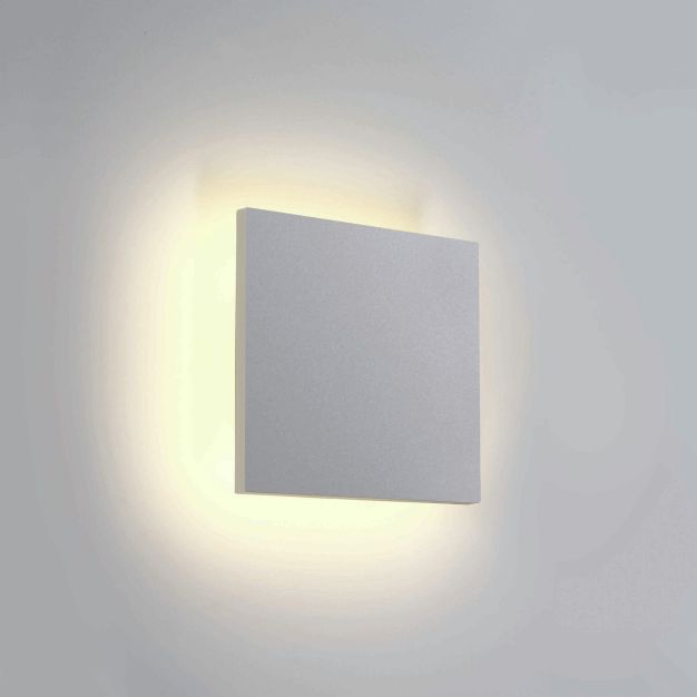 ONE Light Backlight Range - plafonnier/mur extérieur - 15 x 6 x 15 cm - 7W LED incl - IP54 - blanc