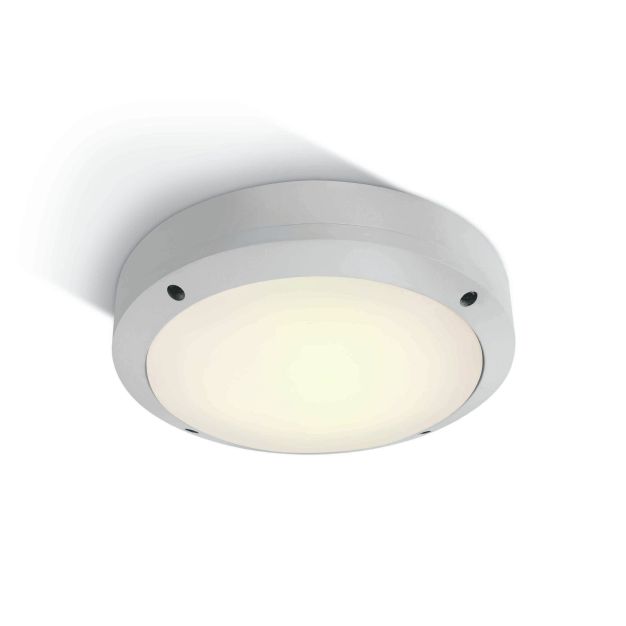 ONE Light Classic Outdoor Range - plafonnier extérieur - Ø 22 x 6,5 cm - 10W LED incl. - IP54 - blanc